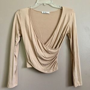 KIRA Women's Crop Top Tan (S)